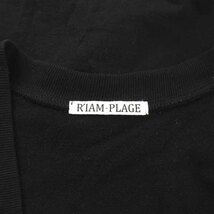 プラージュ Plage RIAM DEEP Vneck ワンピース ロング マキシ 長袖 スウェット Vネック 36 S 黒 ブラック 23040922603110_画像6