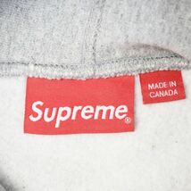 シュプリーム SUPREME Box Logo Hooded Sweatshirt ボックスロゴ フーデッド スウェットシャツ パーカー プルオーバー M グレー メンズ_画像3