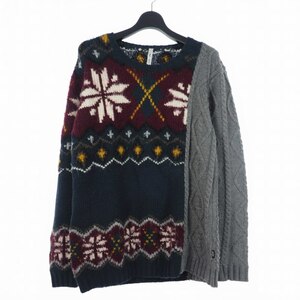  gram glamb switch knitted sweater 2 multicolor GB14AW/KNI11 men's 