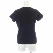 アニエスベー agnes b. Tシャツ カットソー 半袖 ロゴプリント T1 S 黒 ブラック /AT5 レディース_画像3