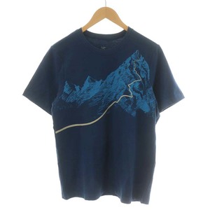 アークテリクス ARC'TERYX AFTERGLO HW SS T-SHIRT Tシャツ カットソー 半袖 コットン S 紺 ネイビー /AN14 メンズ