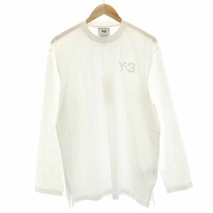 未使用品 ワイスリー Y-3 M CLASSIC CHEST LOGO LS TEE エム クラシック チェスト ロゴ ロングスリーブ Tシャツ ロンT カットソー M 白