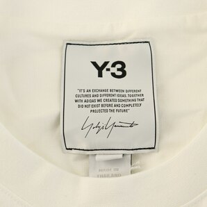 未使用品 ワイスリー Y-3 ヨウジヤマモト M CLASSIC CHEST LOGO LS TEE カットソー Tシャツ ロンT ロゴ 長袖 M 白 ホワイトの画像8