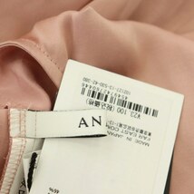 アナイ ANAYI 21SS フリルブラウス シャツ 前開き フレンチスリーブ 38 ピンク /NR ■OS レディース_画像3