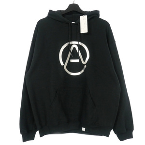 未使用品 ネオンサイン NEON SIGN Personal Circle Hoodie プルオーバーパーカー フーディ 46 ブラック 黒 1324 メンズ