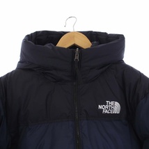 未使用品 THE NORTH FACE NUPTSE HYBIRD DOWN HOODIE ヌプシ ハイブリッド ダウンジャケット アウター フード XL 紺 NI1DN62A_画像4