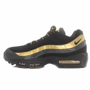 未使用品 NIKE Air Max 95 Black/Metallic Gold エアマックス95 ブラック/メタリックゴールド スニーカー US10.5 28.5cm 538416-007