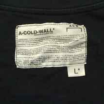 アコールドウォール A-COLD-WALL Tシャツ カットソー 半袖 クルーネック ロゴ L 黒 ブラック /XZ ■GY30 メンズ_画像3