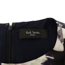 ポールスミス ブラック Paul Smith BLACK ストレートワンピース ひざ丈 半袖 花柄 38 M マルチカラー /KQ レディース_画像4