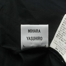 ミハラヤスヒロ MIHARA YASUHIRO アシンメトリー シャツ ブラウス 長袖 ショート フレア F 黒 ブラック E02SH182_画像4