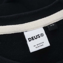デウスエクスマキナ DEUS EX MACHINA ロゴ刺繍スウェット トレーナー 長袖 XS 黒 ブラック /MF ■OS メンズ_画像3