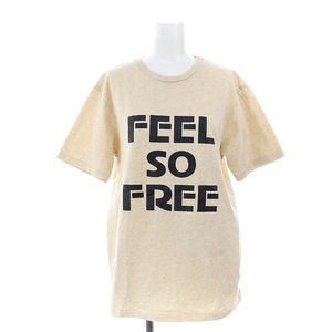 ミクスタ MIXTA UNITED ARROWS別注 FEEL SO FREE Tシャツ カットソー 半袖 S ベージュ /HK ■OS ■SH レディース