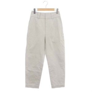 マーガレットハウエル MARGARET HOWELL 22SS COTTON TWILL パンツ テーパード チノパン 0 ライトグレー /DF ■OS レディース