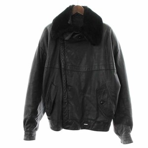  Loewe LOEWE байкерская куртка кожаный жакет кожаная куртка воротник мех Zip выше чёрный черный /YI1 мужской 