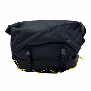 ポーター PORTER THINGS CUBIC EYE MESSENGER BAGメッセンジャーバッグ ストレッチコード ナイロン 紺 ネイビー メンズ