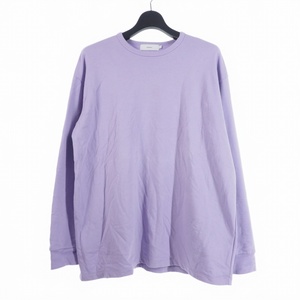 グラフペーパー Graphpaper スウェット ロングスリーブ オーバーサイズ Tシャツ SWEAT OVERSIZED TEE 長袖 1 パープル 紫 GM191-70101 メン