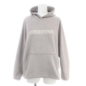 ブリーフィング BRIEFING 23AW WOMENS SUEDE HOODIE フーディー パーカー カットソー 長袖 プルオーバー M グレージュ /DO ■OS レディース