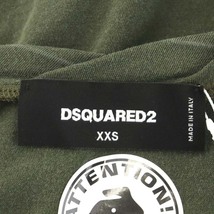 未使用品 ディースクエアード DSQUARED2 Marble Dress ワンピース ノースリーブ ひざ丈 コットン XXS カーキ_画像4