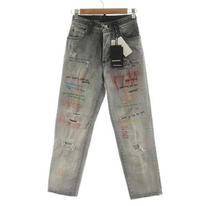 未使用品 ディースクエアード DSQUARED2 Boston デニムパンツ ジーンズ ジーパン ダメージ加工 34 XS グレー /AN25 ■GY29 レディース