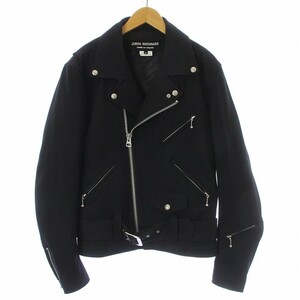 JUNYA WATANABE COMME des GARCONS rider's jacket double wool belt attaching sleeve Zip Zip up S black black 