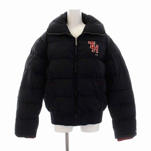 トミーヒルフィガー TOMMY HILFIGER DENIM 中綿ジャケット ナイロン ジップアップ アウター L 紺 ネイビー /YM レディース