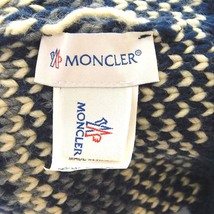 モンクレール MONCLER 帽子 ニット帽 ニットキャップ ロゴ ポンポン 白タグ 紺 ネイビー /YO18 メンズ レディース_画像3