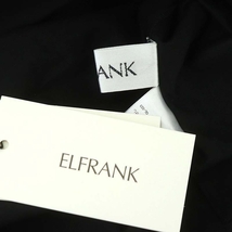 未使用品 エルフランク ELFRANK フリルスリーブワンピース ロング 七分袖 F 黒 ブラック /HK ■OS レディース_画像4