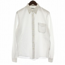 インディジュアライズドシャツ INDIVIDUALIZED SHIRTS USA製 ボタンダウンシャツ 長袖 コットン 綿 15.5 15 /1/2 34 M 白_画像1