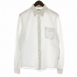 インディジュアライズドシャツ INDIVIDUALIZED SHIRTS USA製 ボタンダウンシャツ 長袖 コットン 綿 15.5 15 /1/2 34 M 白
