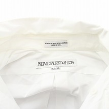 インディジュアライズドシャツ INDIVIDUALIZED SHIRTS USA製 ボタンダウンシャツ 長袖 コットン 綿 15.5 15 /1/2 34 M 白_画像3