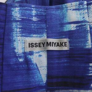 イッセイミヤケ ISSEY MIYAKE 19SS 総柄ワイドパンツ デザイン ベルト 2 青 ブルー IM92JF507 /HS ■OS ■SH レディースの画像3