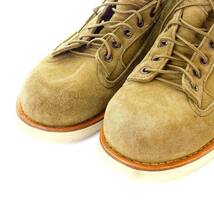 ビズビム VISVIM BEARD BOOTS FOLK レースアップブーツ スエード US10 28cm カーキ ■SH /AK3 メンズ_画像6