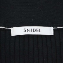 スナイデル snidel 22AW ビッグカラークロップドニットカーデ カーディガン 長袖 F 黒 ブラック /DF ■OS レディース_画像3