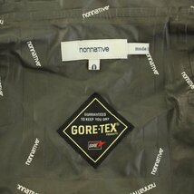 ノンネイティブ nonnative HIKER HOODED JACKET マウンテンパーカ アウター GORE-TEX チェック柄 0 XS 緑 グリーン 紺 ネイビー メンズ_画像4