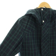 ノンネイティブ nonnative HIKER HOODED JACKET マウンテンパーカ アウター GORE-TEX チェック柄 0 XS 緑 グリーン 紺 ネイビー メンズ_画像5