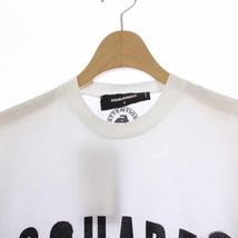 未使用品 ディースクエアード DSQUARED2 COOL Long Sleeve T-Shirt Surf Fit ロンTシャツ カットソー 長袖 ロゴ S 白 S74GD1005_画像4