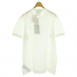 未使用品 ディースクエアード DSQUARED2 タグ付き Tシャツ カットソー メッシュ ロゴ クルーネック 半袖 S74GD0971 S24276 L 白の画像2
