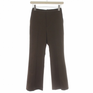 Lautreamont Droite Slacks Bants Flare Zip Fly 0 XS Brown /BB Ladies