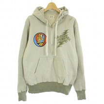 トイズマッコイ TOYS McCOY 21AW HALF ZIP SWEAT PARKA GRATEFUL DEAD パーカー プルオーバー 長袖 プリント ロゴ 40 L ベージュ メンズ_画像1