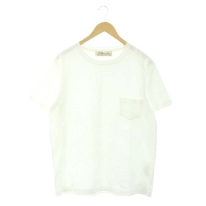 レミレリーフ REMI RELIEF クルーネックポケットTシャツ カットソー 半袖 コットン L 白 ホワイト /NR ■OS メンズ