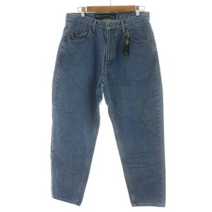 未使用品 バックチャンネル BACK CHANNEL TAPERED DENIM デニムパンツ ジーンズ ジーパン ジッパーフライ M 水色