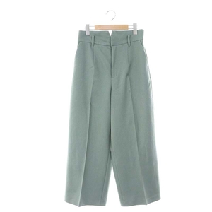  Lounie LOUNIE широкий брюки flair центральный Press молния fly 40 mint green /DO #OS женский 