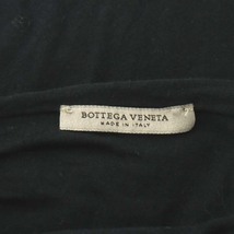 ボッテガヴェネタ BOTTEGA VENETA カットソー 半袖 アシンメトリー コットン 40 M 黒 ブラック /AN40 レディース_画像4