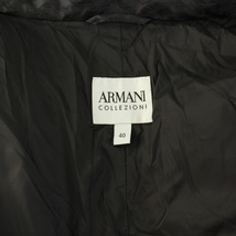 アルマーニ コレツィオーニ ARMANI COLLEZIONI ダウンジャケット アウター スタンドカラー 総柄 40 XS 黒 ブラック /YT メンズ_画像4