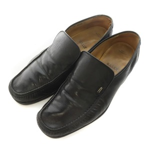 バリー BALLY 革靴 ローファー スクエアトゥ レザー EU7 26cm 黒 ブラック ■GY17 /MQ メンズ