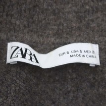 ザラ ZARA スキッパーネック ベスト プルオーバー クロップド S グレー /DF ■OS レディース_画像3