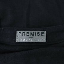 プレミスフォーセオリーリュクス Premise for Theory Luxe 長袖ワンピース 膝丈 036 黒 ブラック /HK ■OS レディース_画像3