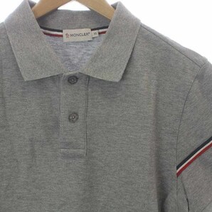 モンクレール MONCLER MAGLIA POLO MANICA CORTA ポロシャツ 鹿の子 半袖 S グレー /AT8 メンズの画像3