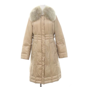  Ballsey BALLSEY Tomorrowland down coat outer long fur Zip up total lining 38 beige /DO #OS lady's 