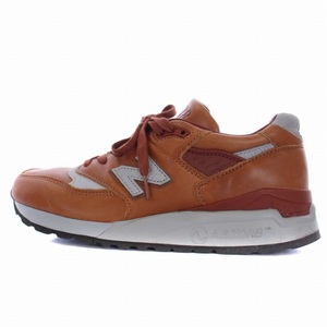 ニューバランス NEW BALANCE M998BESP スニーカー シューズ レザー US7 25cm 茶 ブラウン /BM メンズ